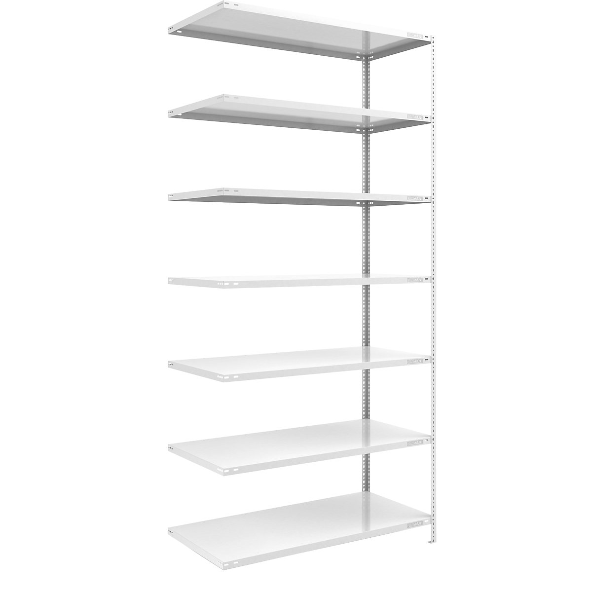 Scaffale a vite, struttura leggera, verniciato a polvere – eurokraft pro, altezza scaffale 3000 mm, larghezza ripiano 1300 mm, profondità 800 mm, scaffale aggiuntivo-0