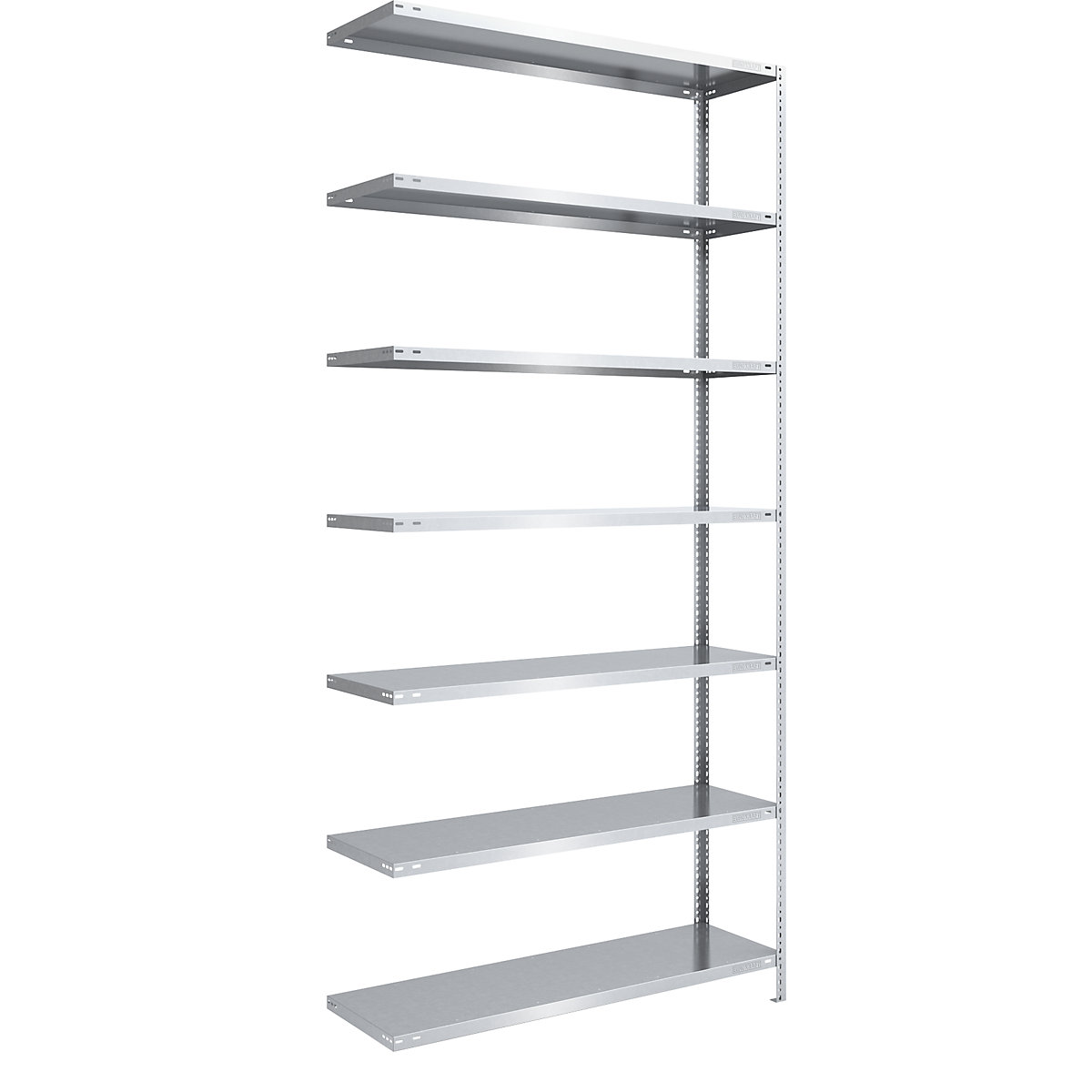 Scaffale a vite, struttura leggera, zincato – eurokraft pro, altezza scaffale 3000 mm, larghezza ripiano 1300 mm, profondità 500 mm, scaffale aggiuntivo-0