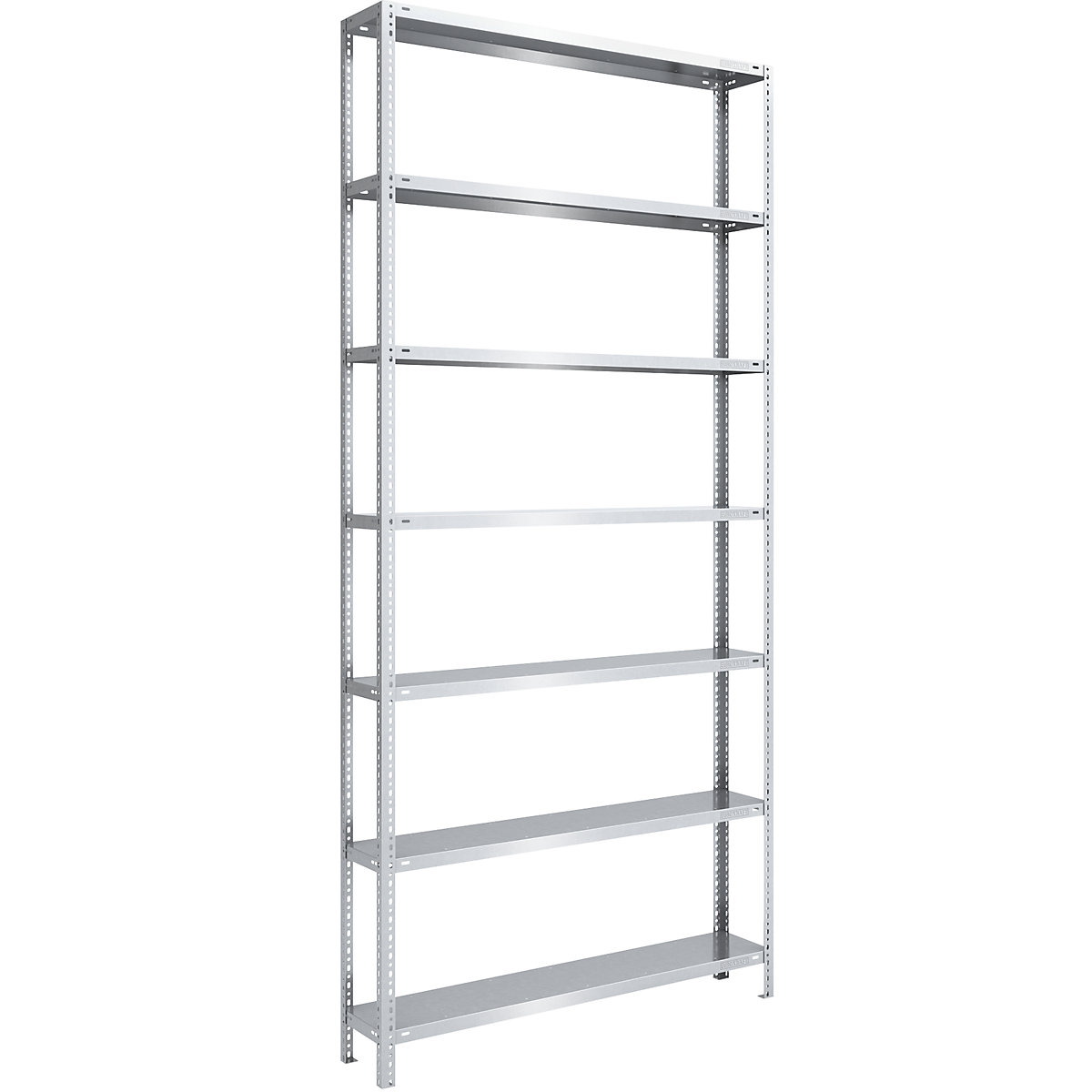 Scaffale a vite, struttura leggera, zincato – eurokraft pro, altezza scaffale 3000 mm, larghezza ripiano 1300 mm, profondità 300 mm, scaffale portante-0
