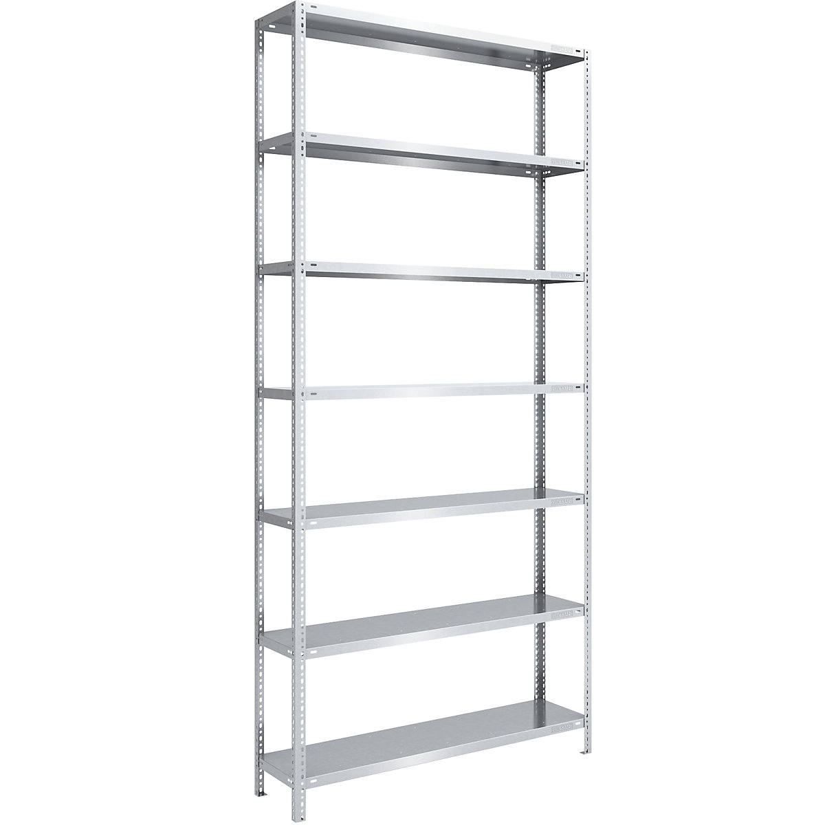 Scaffale a vite, struttura leggera, zincato – eurokraft pro, altezza scaffale 3000 mm, larghezza ripiano 1300 mm, profondità 400 mm, scaffale portante-0