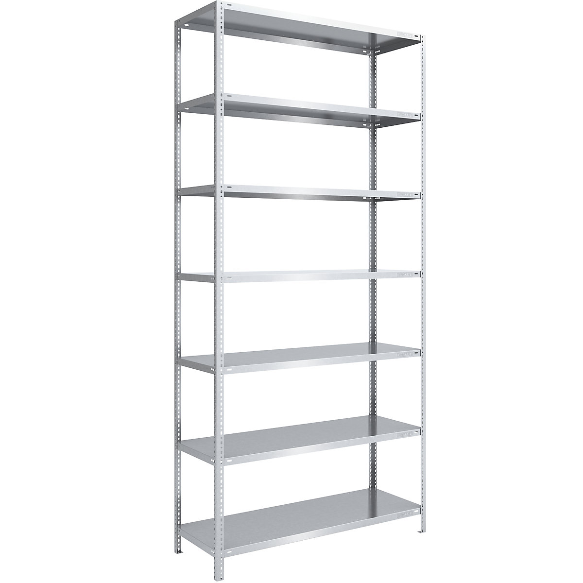 Scaffale a vite, struttura leggera, zincato – eurokraft pro, altezza scaffale 3000 mm, larghezza ripiano 1300 mm, profondità 600 mm, scaffale portante-0