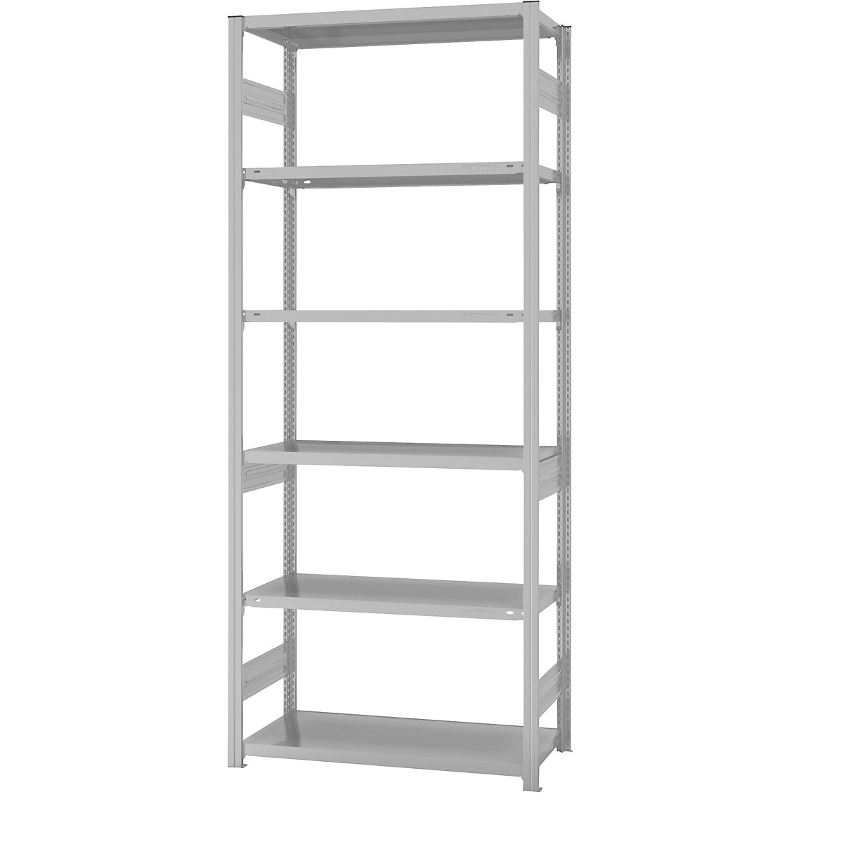 Scaffale modulare a innesto, struttura medio-pesante – eurokraft pro, verniciato a polvere, altezza scaffale 2500 mm, sc. base, larghezza x profondità 1000 x 500 mm-0