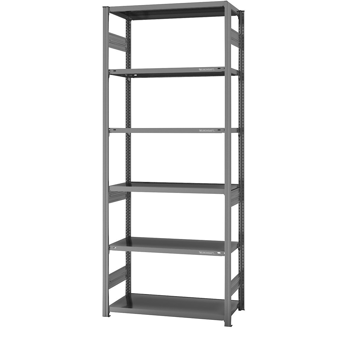 Scaffale modulare ad incastro – eurokraft pro, struttura medio-pesante, altezza scaffale 2500 mm, sc. base, larghezza x profondità 1000 x 500 mm-0