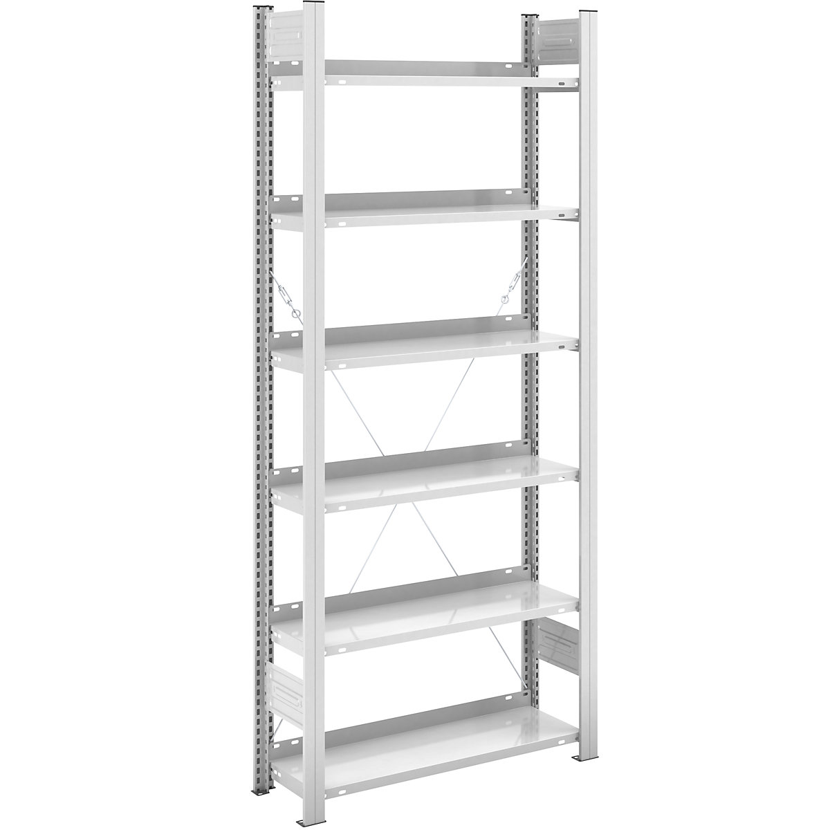 Scaffale a innesto portadocumenti, RAL 7035 – hofe, altezza scaffale 2000 mm, 1 lato utile, portante, largh. x prof. 750 x 300 mm-0