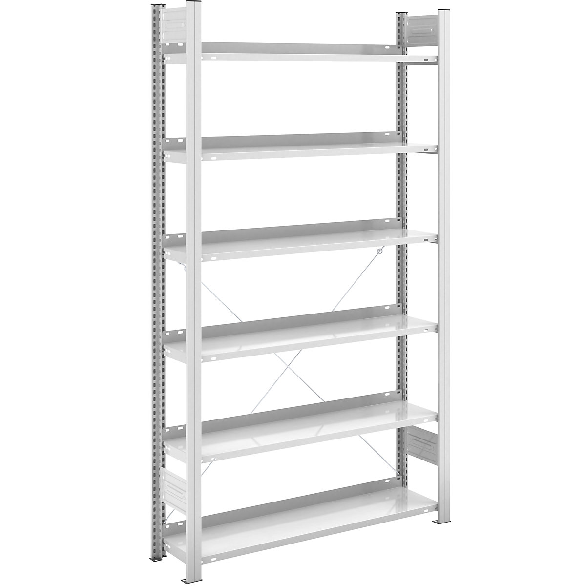 Scaffale a innesto portadocumenti, RAL 7035 – hofe, altezza scaffale 2000 mm, 1 lato utile, portante, largh. x prof. 1000 x 300 mm-0