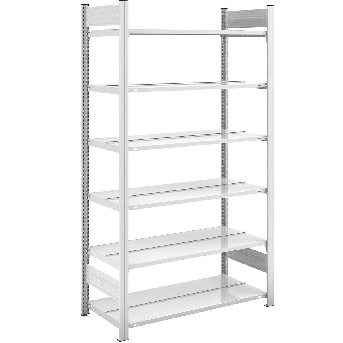 Scaffale a innesto portadocumenti, RAL 7035 – hofe, altezza scaffale 2000 mm, 2 lati utili, portante, largh. x prof. 1000 x 600 mm-0