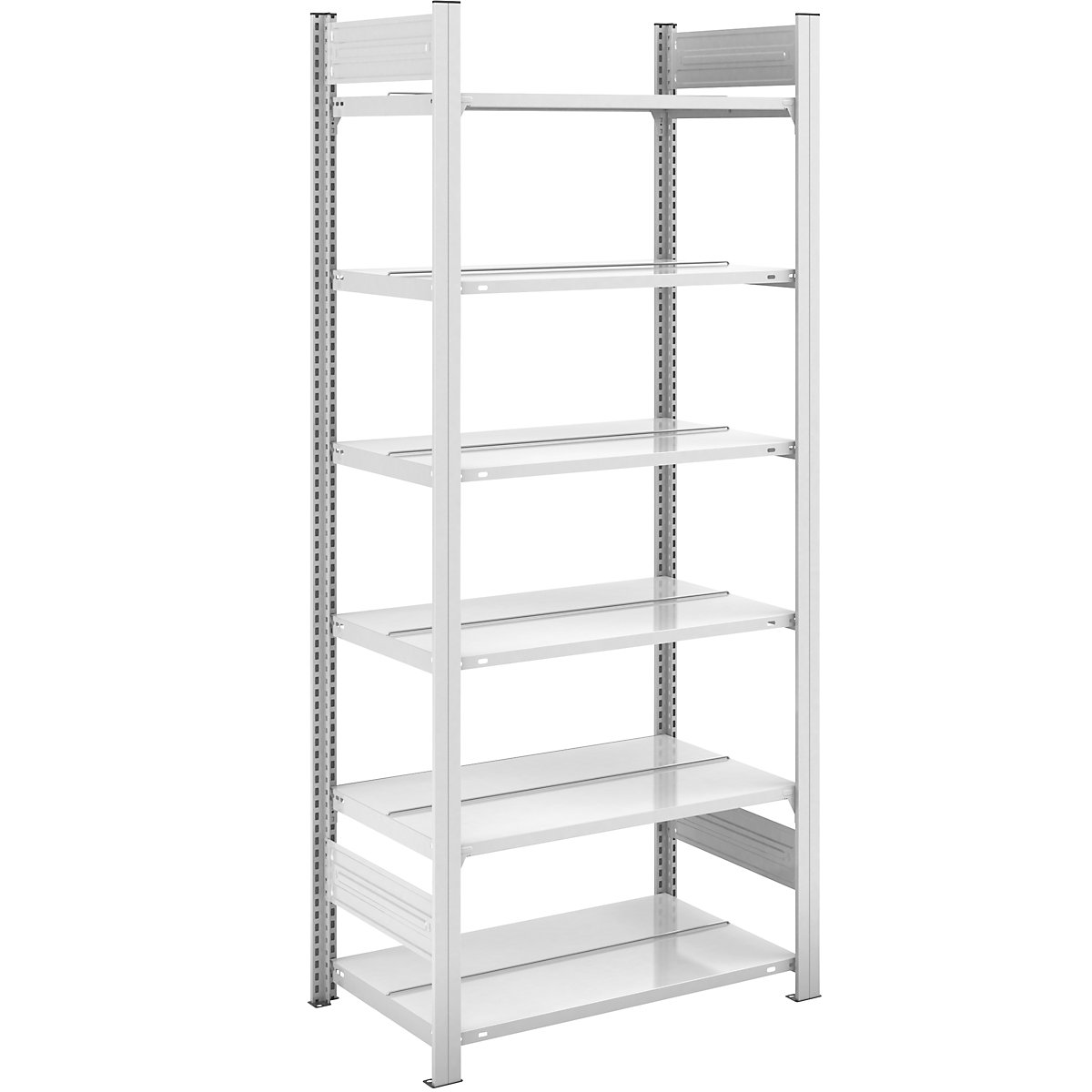 Scaffale a innesto portadocumenti, RAL 7035 – hofe, altezza scaffale 2000 mm, 2 lati utili, portante, largh. x prof. 750 x 600 mm-0