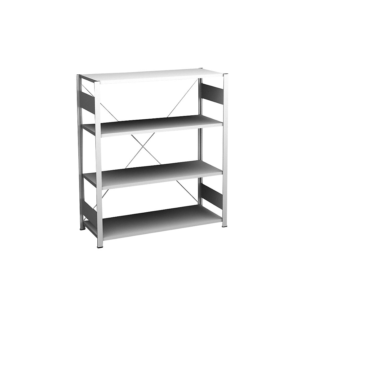 Scaffale ausiliare a innesto, grigio chiaro – hofe