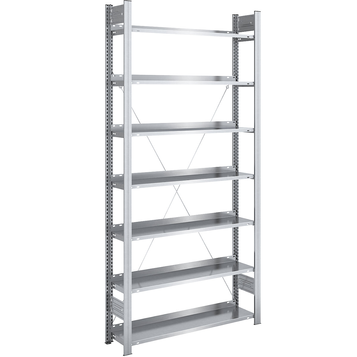 Scaffale portadocumenti a innesto, zincato – hofe, altezza scaffale 2350 mm, 1 lato utile, portante, largh. x prof. 1000 x 300 mm-0