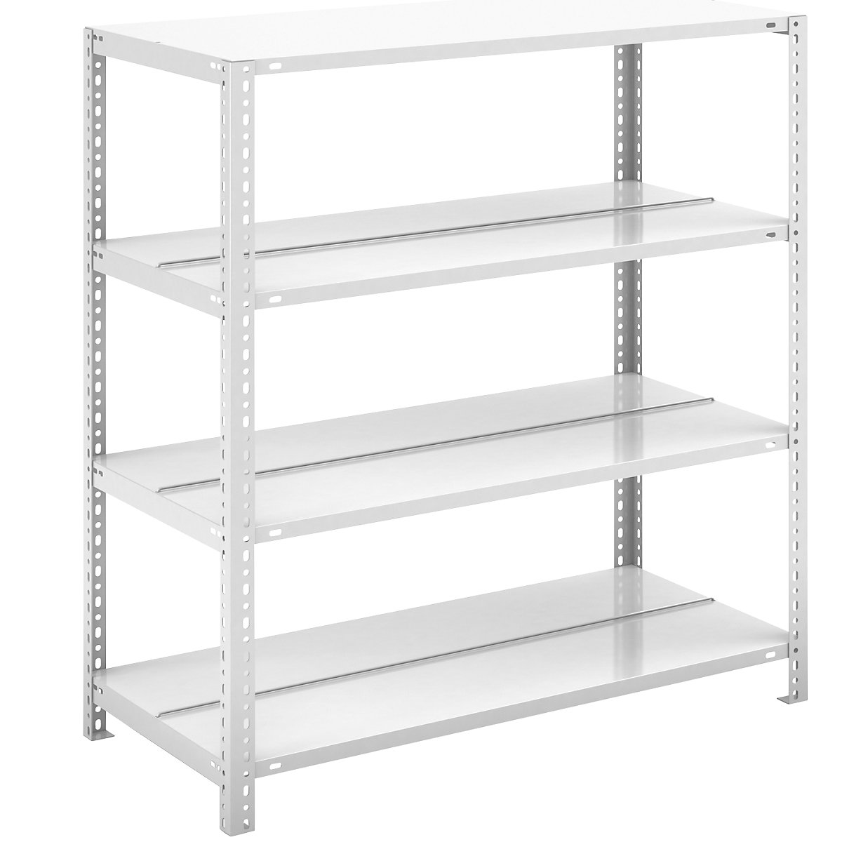 Scaffale portadocumenti a vite, grigio chiaro RAL 7035 – hofe, altezza scaffale 1150 mm, 2 lati utili, sc. base, larghezza x profondità 1000 x 600 mm-0