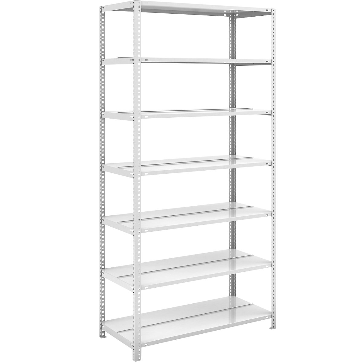 Scaffale portadocumenti a vite, grigio chiaro RAL 7035 – hofe, altezza scaffale 2200 mm, 2 lati utili, sc. base, larghezza x profondità 1000 x 600 mm-0