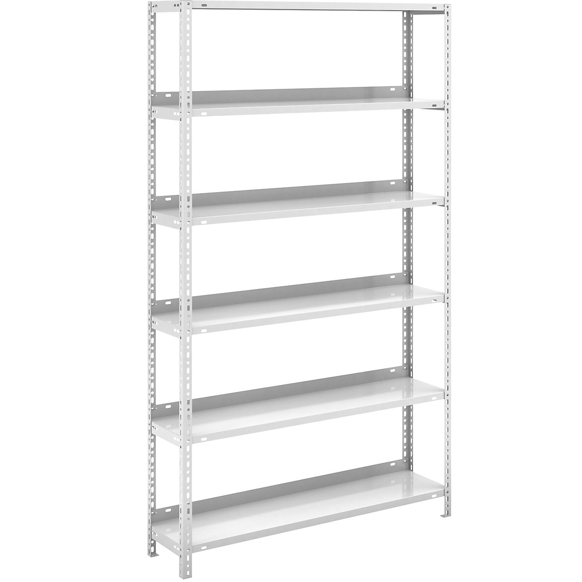 Scaffale portadocumenti a vite, grigio chiaro RAL 7035 – hofe, altezza scaffale 1850 mm, sc. base, larghezza x profondità 1000 x 300 mm-0