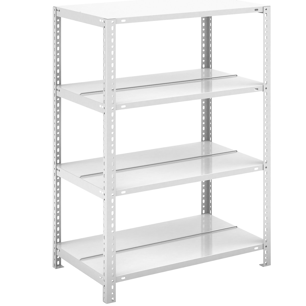 Scaffale portadocumenti a vite, grigio chiaro RAL 7035 – hofe, altezza scaffale 1150 mm, 2 lati utili, sc. base, larghezza x profondità 750 x 600 mm-0