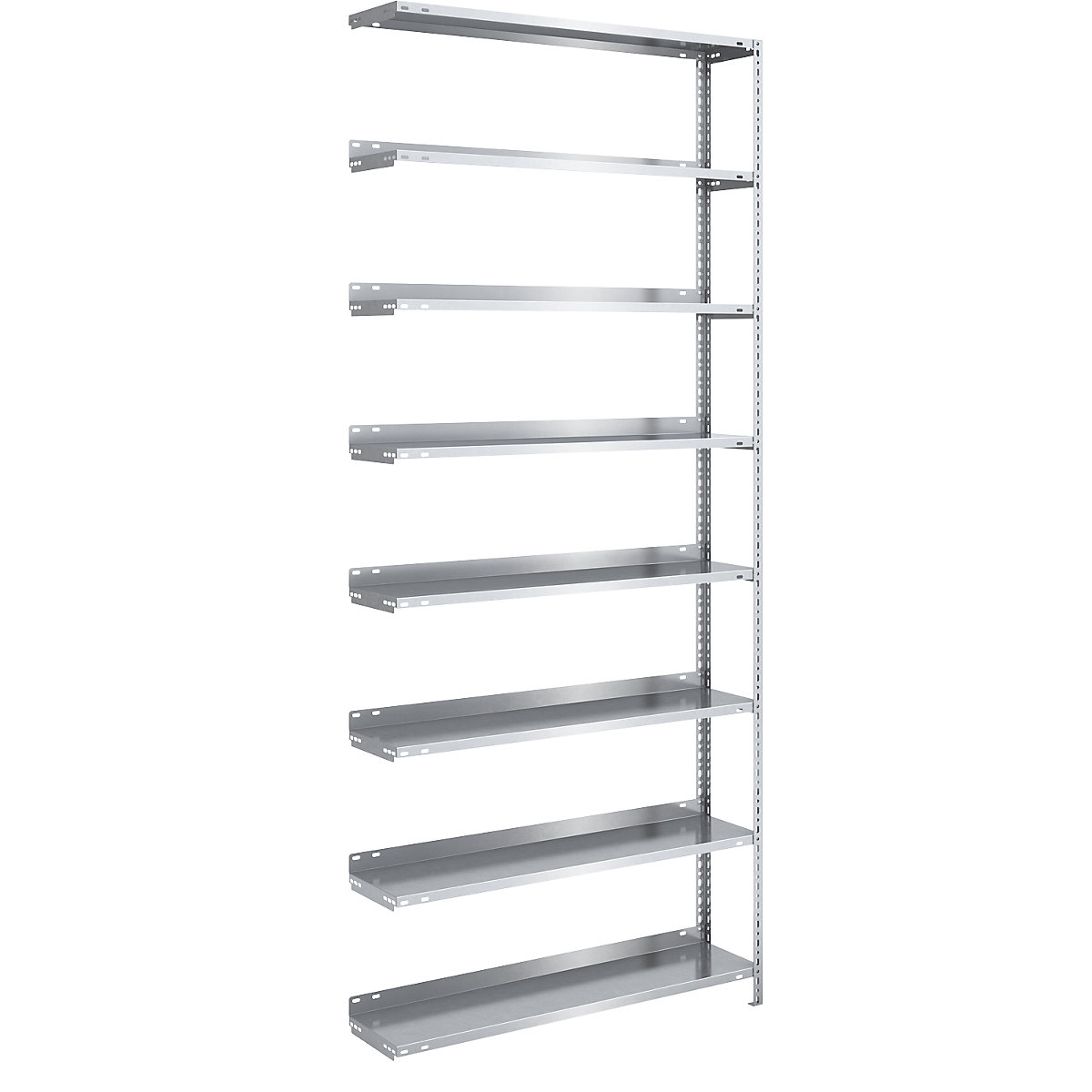 Scaffale portadocumenti a vite, zincato – hofe, altezza scaffale 2550 mm, sc. aggiuntivo, larghezza x profondità 1000 x 300 mm-0