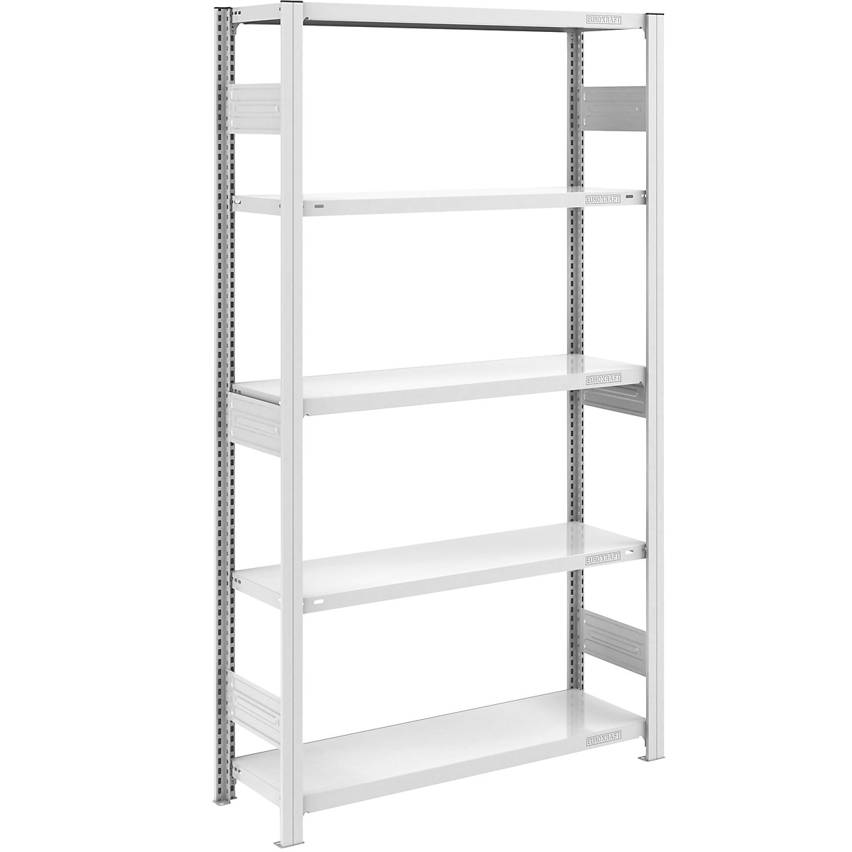 Scaffale a innesto per carichi pesanti, grigio, due lati utili – hofe