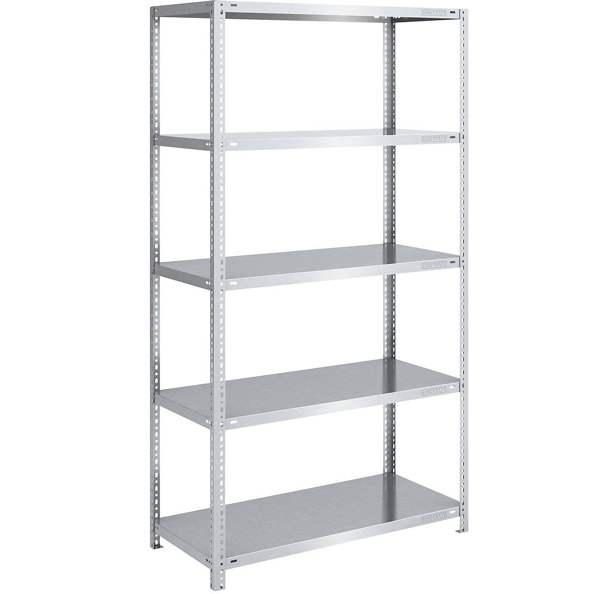 Scaffale a vite per carichi pesanti, zincato – eurokraft pro, altezza scaffale 2000 mm, sc. base, larghezza x profondità 1000 x 600 mm-0