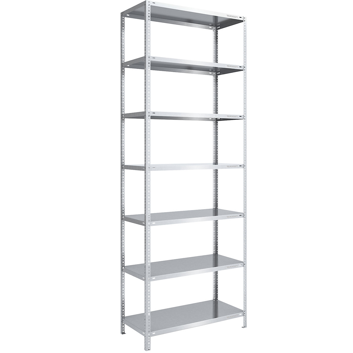 Scaffale a vite per carichi pesanti, zincato – eurokraft pro, altezza scaffale 3000 mm, sc. base, larghezza x profondità 1000 x 600 mm-0