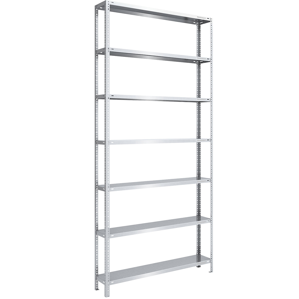 Scaffale a vite per carichi pesanti, zincato – eurokraft pro, altezza scaffale 3000 mm, sc. base, larghezza x profondità 1300 x 300 mm-0