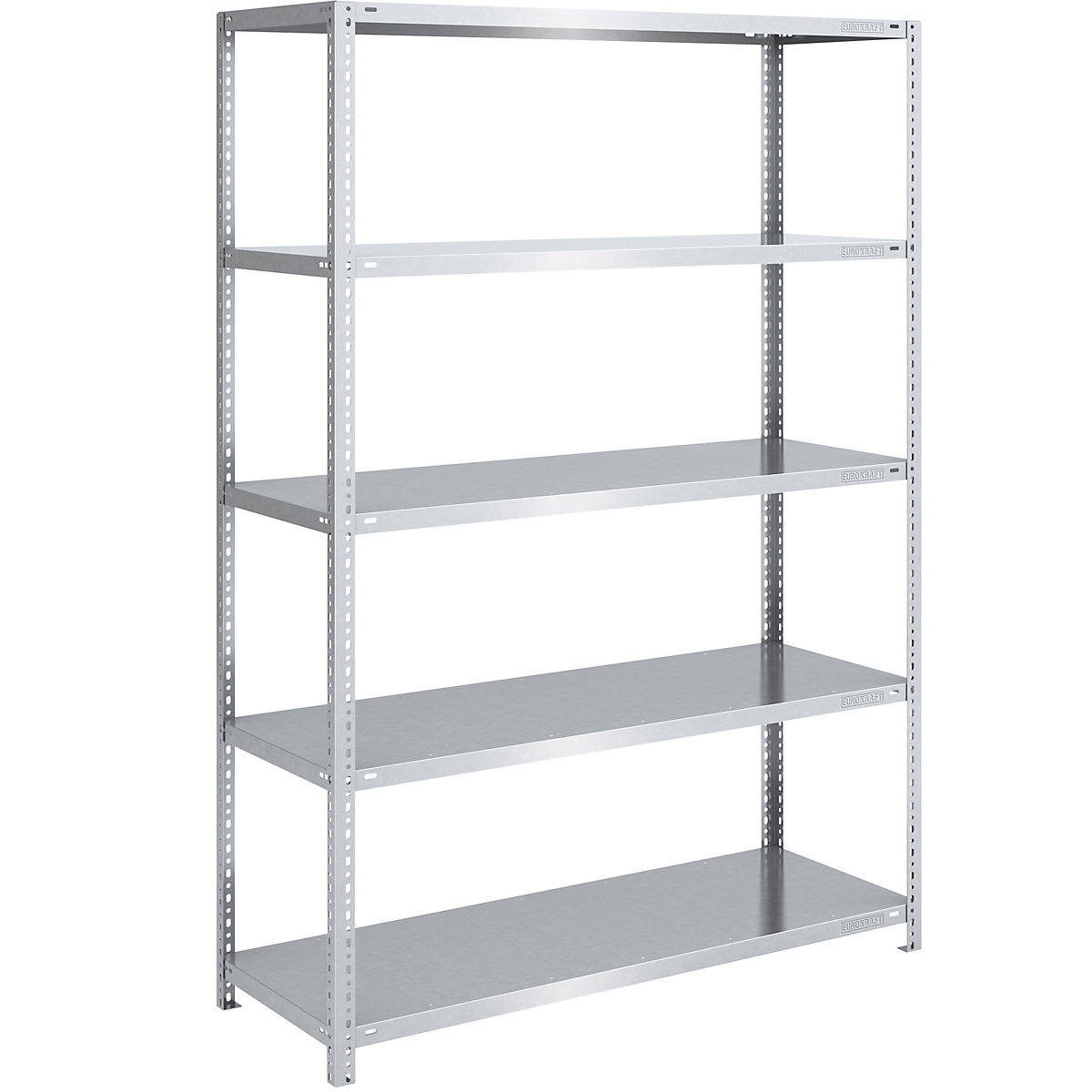 Scaffale a vite per carichi pesanti, zincato – eurokraft pro, altezza scaffale 2000 mm, sc. base, larghezza x profondità 1300 x 600 mm-0
