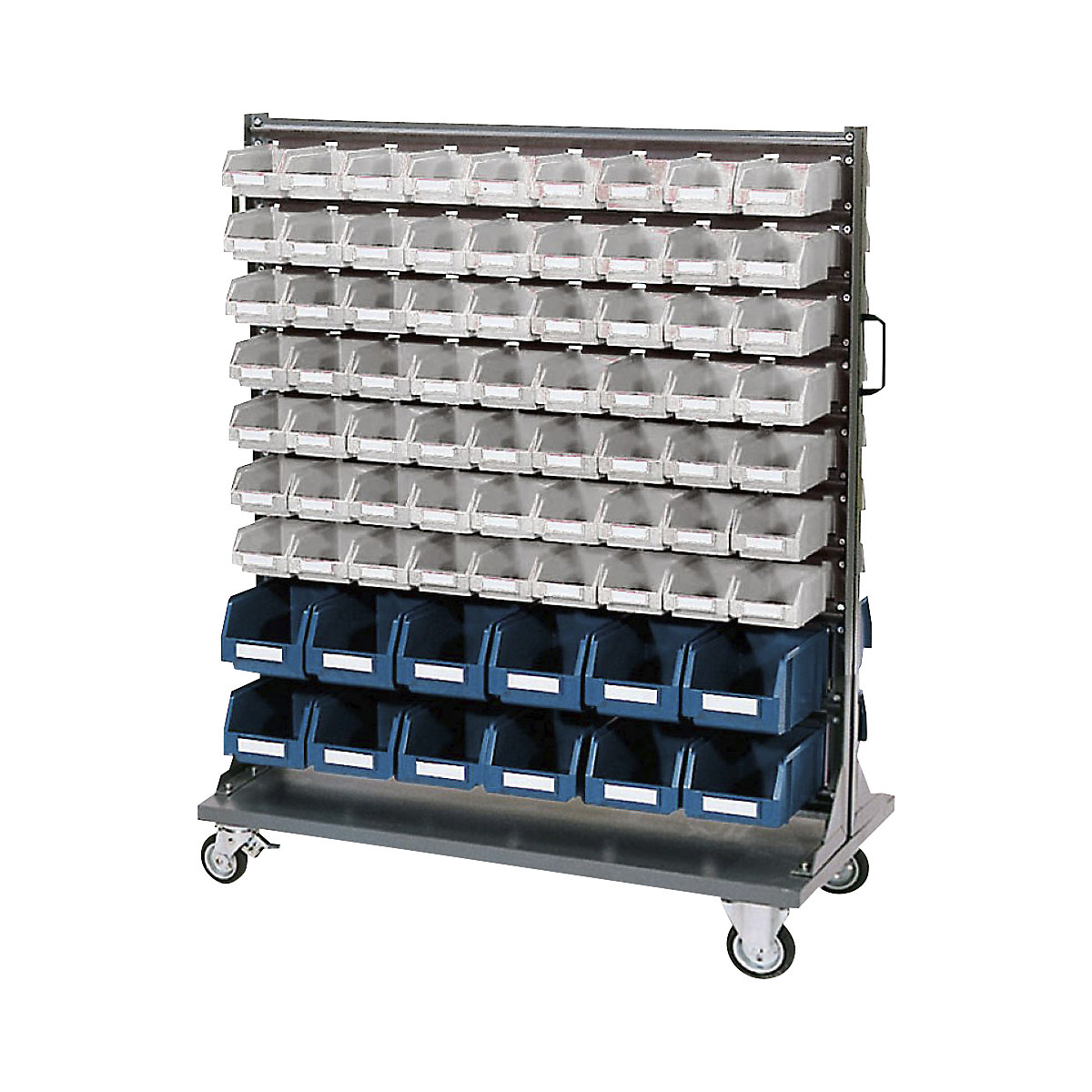 Scaffale per minuteria con rotelle ECO