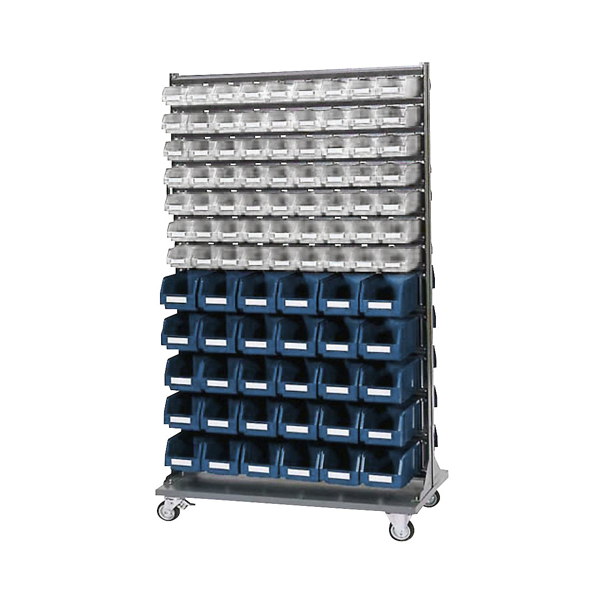 Scaffale per minuteria con rotelle ECO