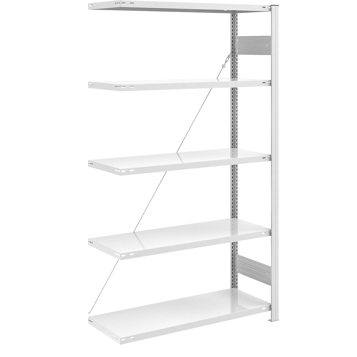 Scaffale a innesto ESD – eurokraft pro, altezza scaffale 2000 mm, scaffale aggiuntivo, largh. x prof. ripiano 1000 x 500 mm-0