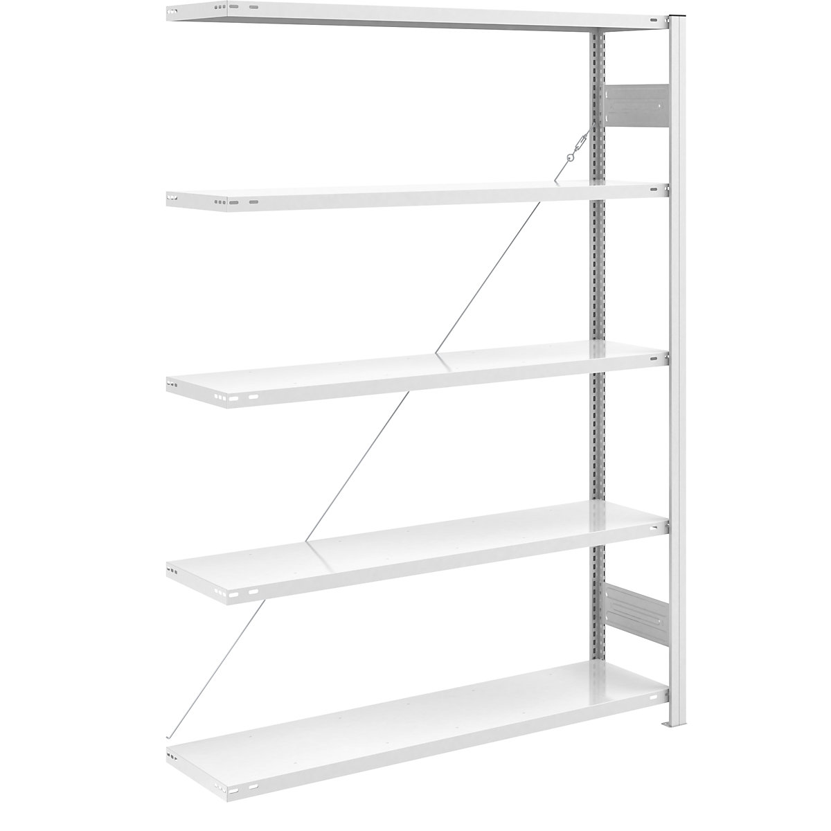 Scaffale a innesto ESD – eurokraft pro, altezza scaffale 2000 mm, scaffale aggiuntivo, largh. x prof. ripiano 1300 x 400 mm-0