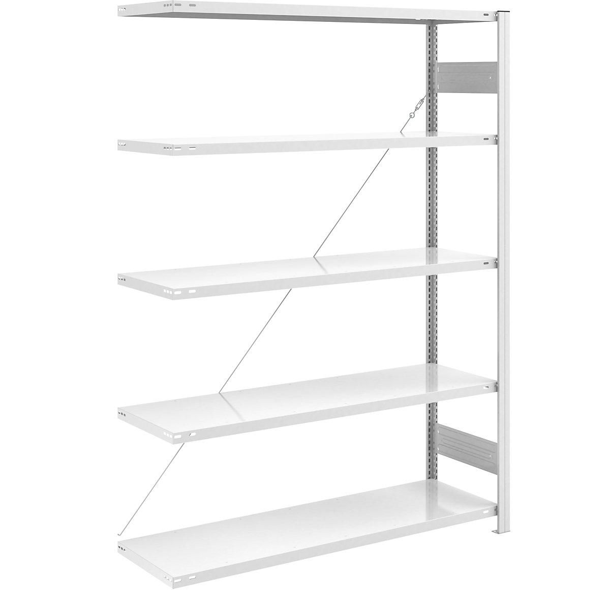 Scaffale a innesto ESD – eurokraft pro, altezza scaffale 2000 mm, scaffale aggiuntivo, largh. x prof. ripiano 1300 x 500 mm-0