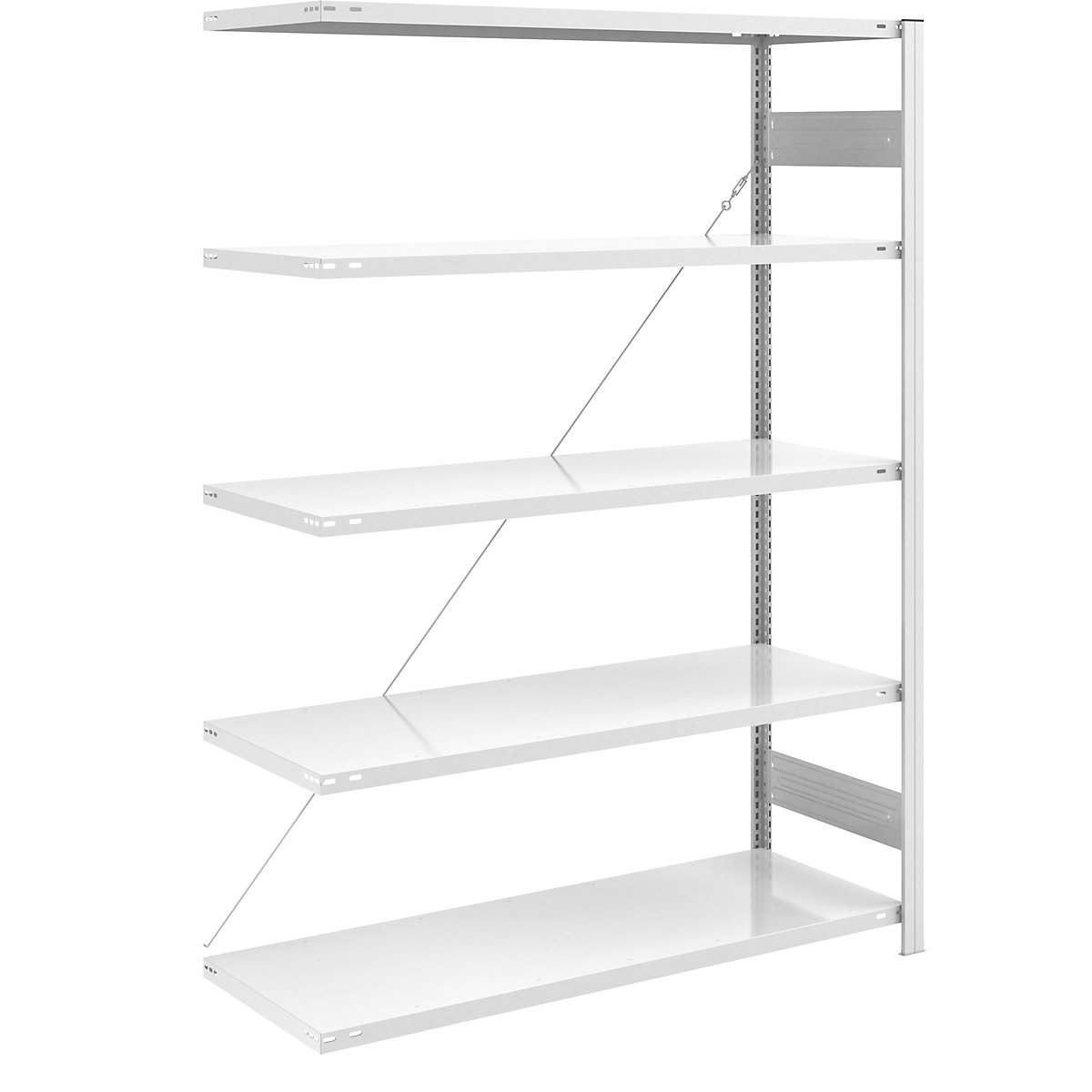 Scaffale a innesto ESD – eurokraft pro, altezza scaffale 2000 mm, scaffale aggiuntivo, largh. x prof. ripiano 1300 x 600 mm-0