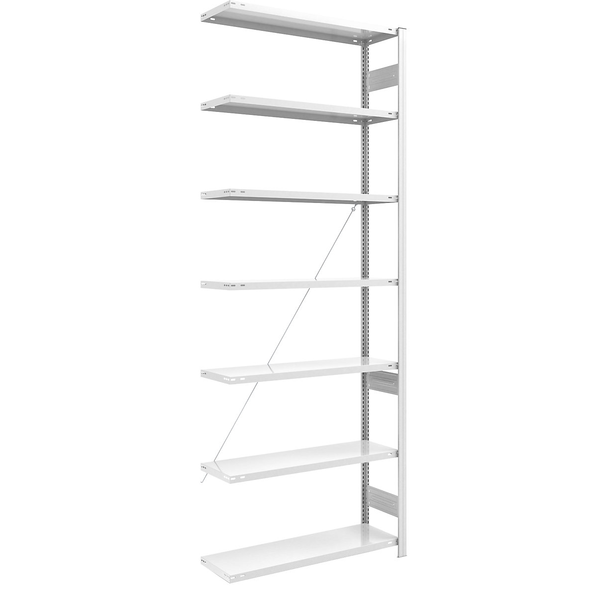 Scaffale a innesto ESD – eurokraft pro, altezza scaffale 3000 mm, scaffale aggiuntivo, largh. x prof. ripiano 1000 x 400 mm-0