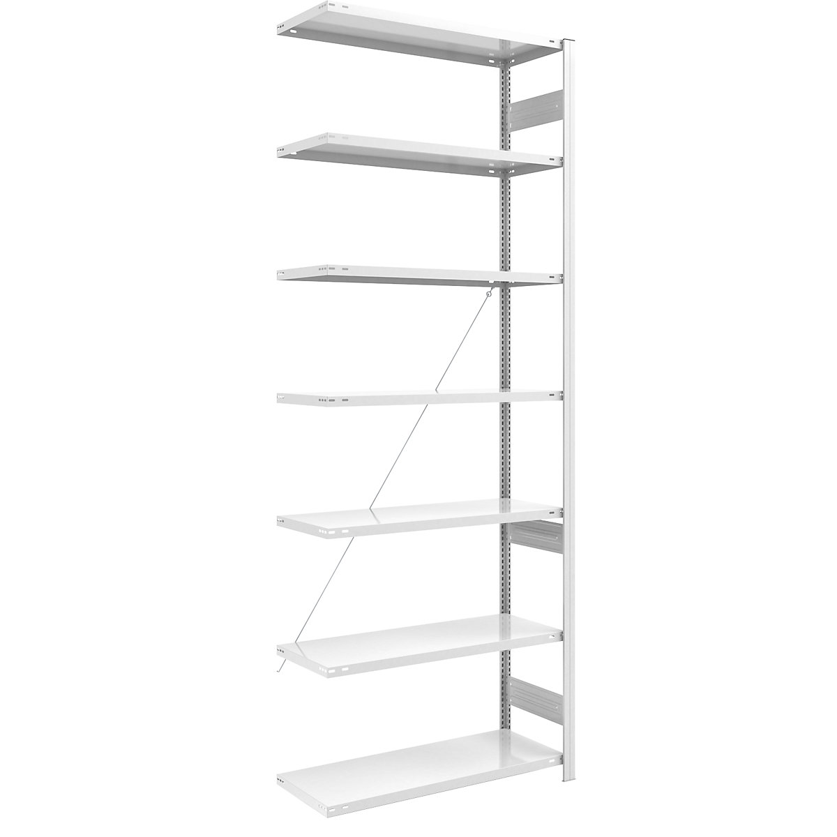 Scaffale a innesto ESD – eurokraft pro, altezza scaffale 3000 mm, scaffale aggiuntivo, largh. x prof. ripiano 1000 x 500 mm-0