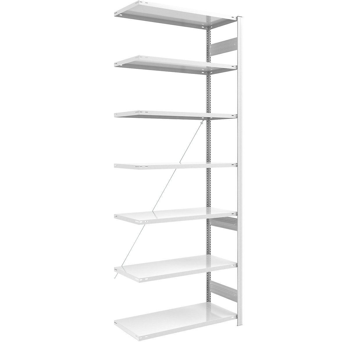 Scaffale a innesto ESD – eurokraft pro, altezza scaffale 3000 mm, scaffale aggiuntivo, largh. x prof. ripiano 1000 x 600 mm-0