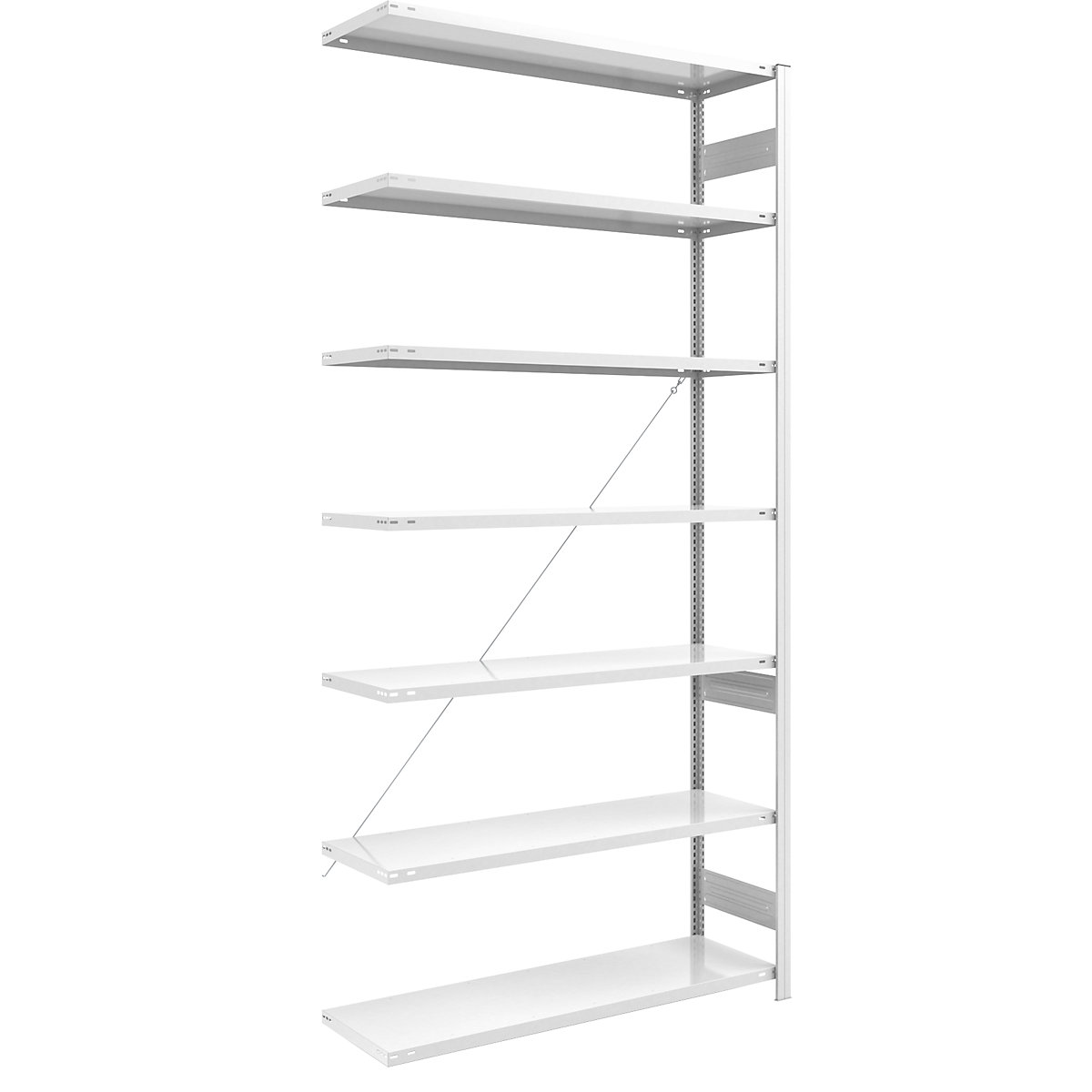Scaffale a innesto ESD – eurokraft pro, altezza scaffale 3000 mm, scaffale aggiuntivo, largh. x prof. ripiano 1300 x 500 mm-0