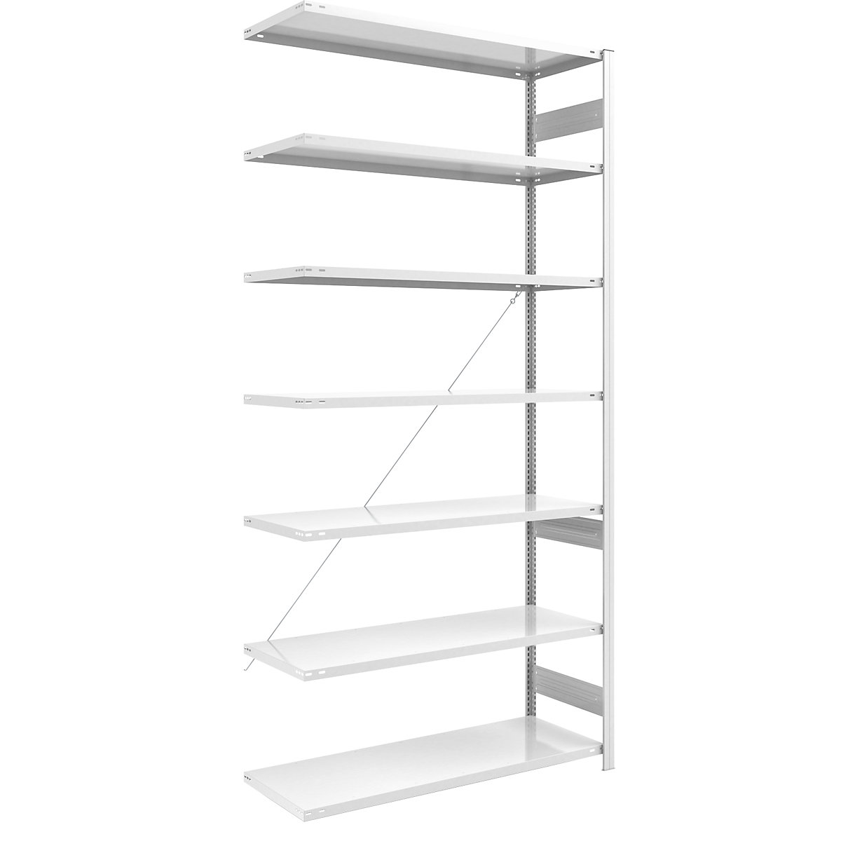 Scaffale a innesto ESD – eurokraft pro, altezza scaffale 3000 mm, scaffale aggiuntivo, largh. x prof. ripiano 1300 x 600 mm-0