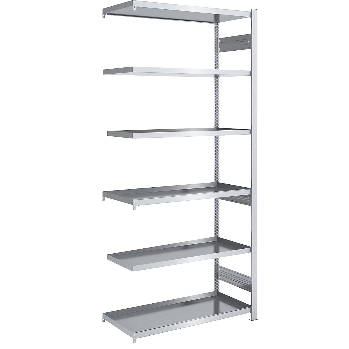 Scaffale con ripiani a vasca – hofe, altezza scaffale 2500 mm, larghezza vasche 1000 mm, profondità vasche 600 mm, scaffale aggiuntivo-0