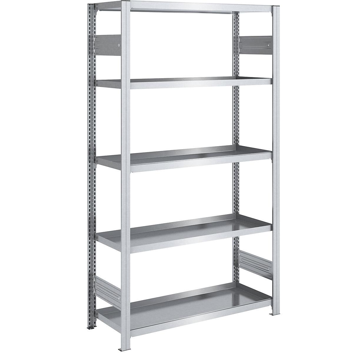 Scaffale con ripiani a vasca – hofe, altezza scaffale 2000 mm, larghezza vasche 1000 mm, profondità vasche 500 mm, scaffale portante-0