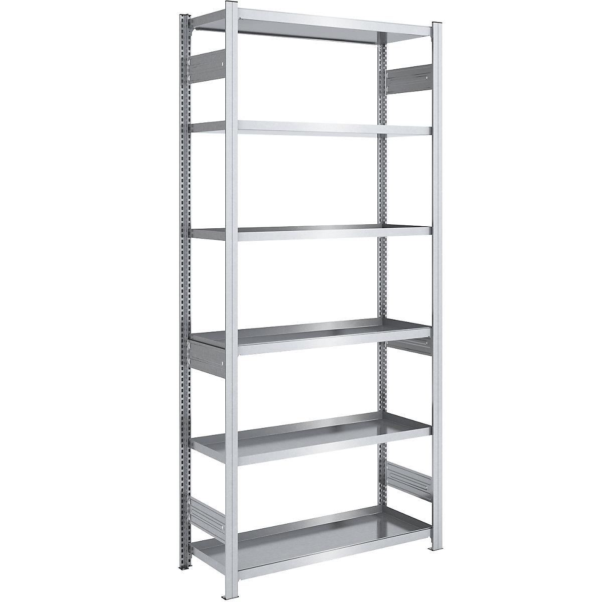 Scaffale con ripiani a vasca – hofe, altezza scaffale 2500 mm, larghezza vasche 1000 mm, profondità vasche 500 mm, scaffale portante-0