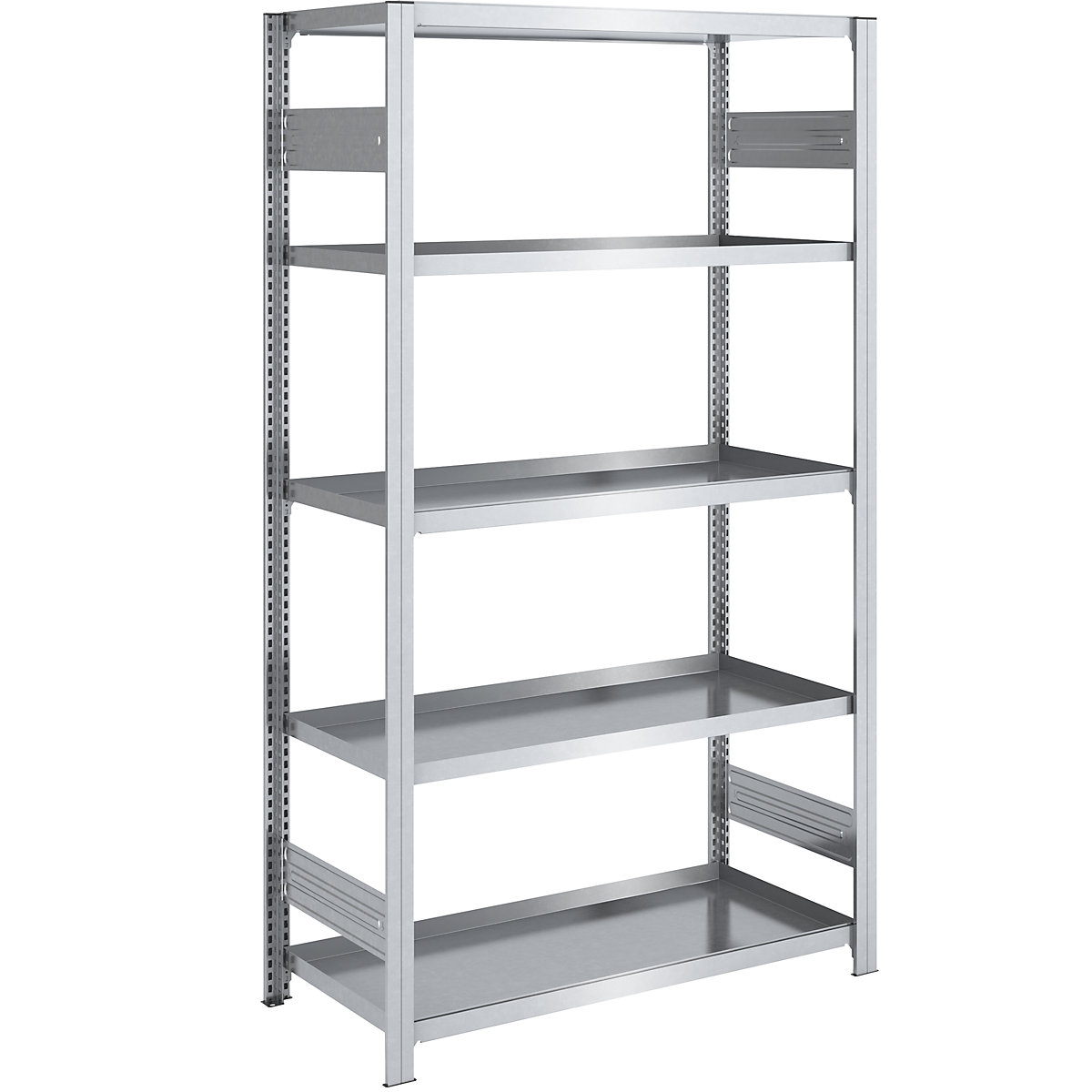 Scaffale con ripiani a vasca – hofe, altezza scaffale 2000 mm, larghezza vasche 1000 mm, profondità vasche 600 mm, scaffale portante-0