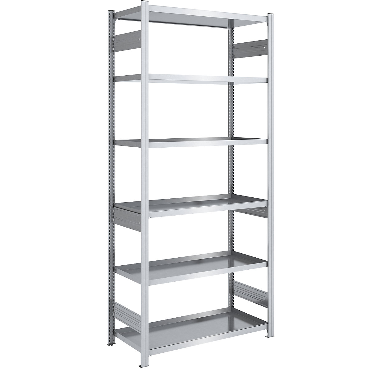 Scaffale con ripiani a vasca – hofe, altezza scaffale 2500 mm, larghezza vasche 1000 mm, profondità vasche 600 mm, scaffale portante-0