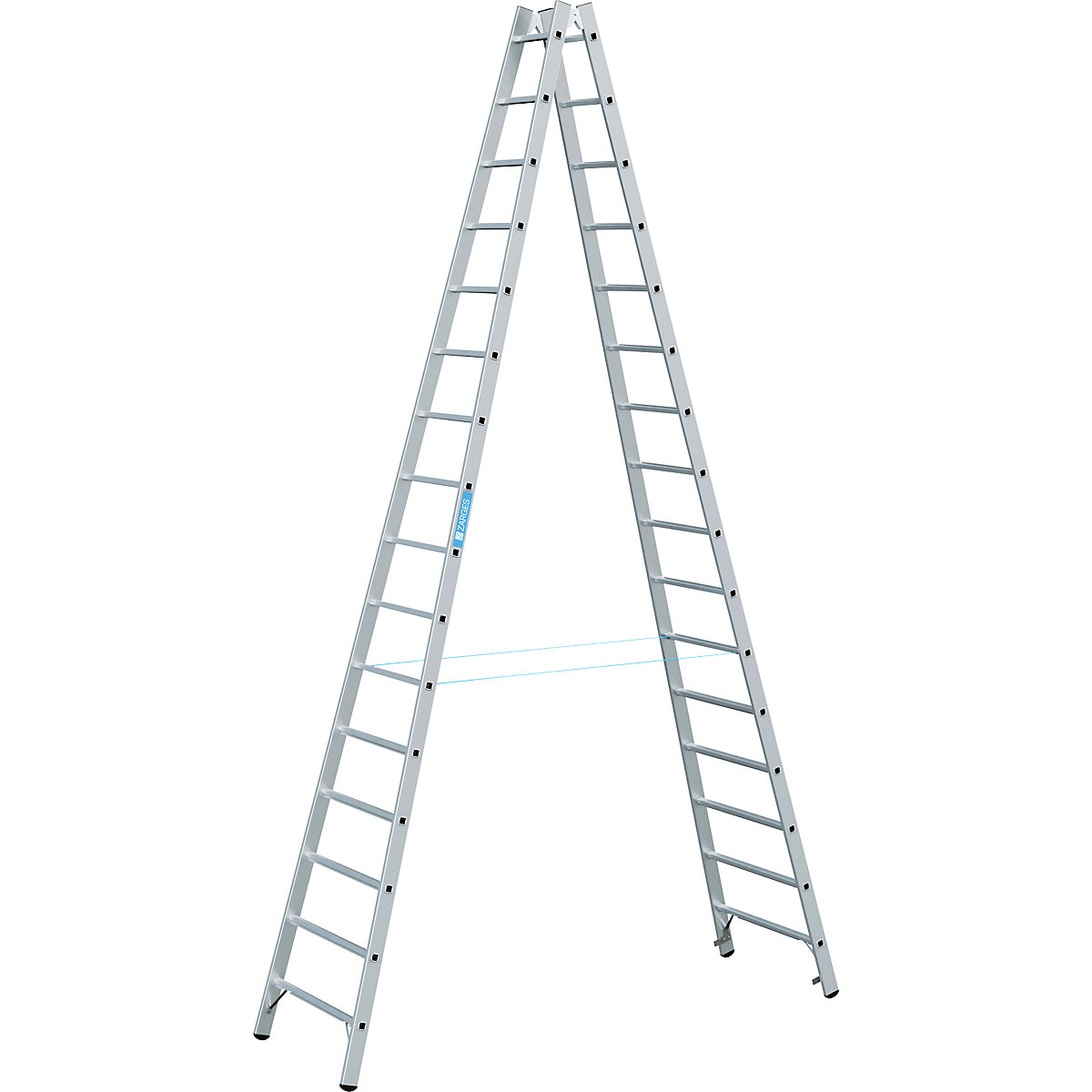 Scala a pioli professionale – ZARGES, salita su ambo i lati, 2 x 16 pioli-0