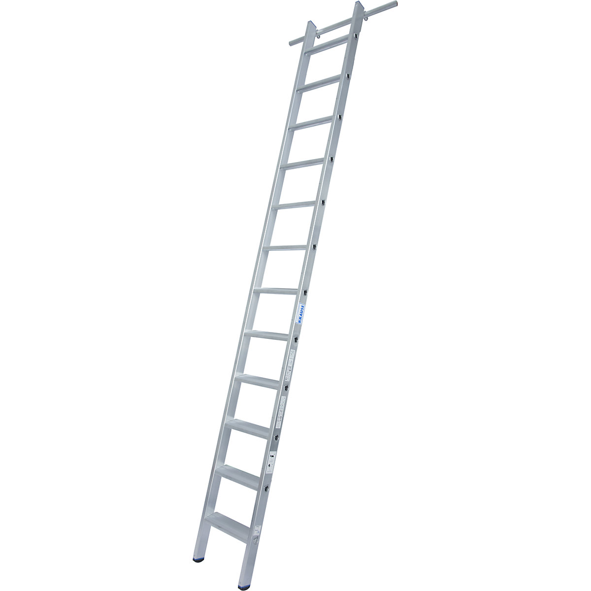 Scala a gradini per scaffalature – KRAUSE, agganciabile, con 1 coppia di ganci, 12 gradini-0