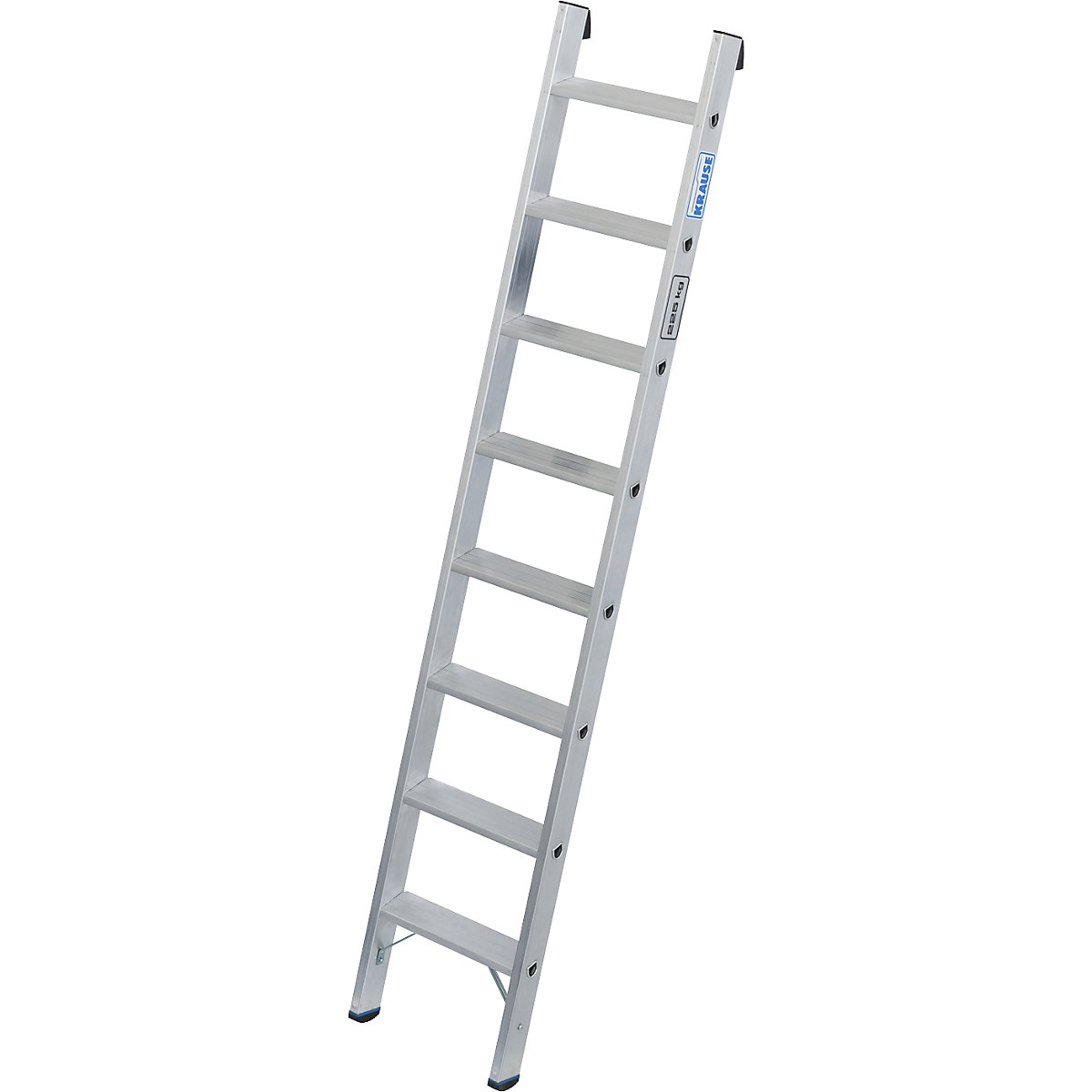 Scala da appoggio per carichi pesanti – KRAUSE, gradini in alluminio da 80 mm, fino a 225 kg, 8 gradini-0