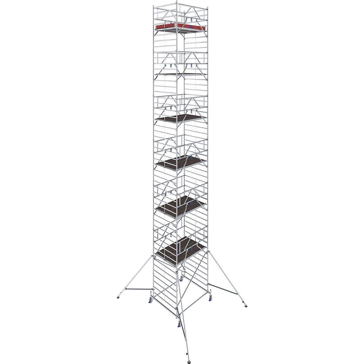 Trabattello mobile STABILO Serie 50 – KRAUSE, lunghezza piattaforma 2,50 m, altezza di lavoro 14,40 m-0