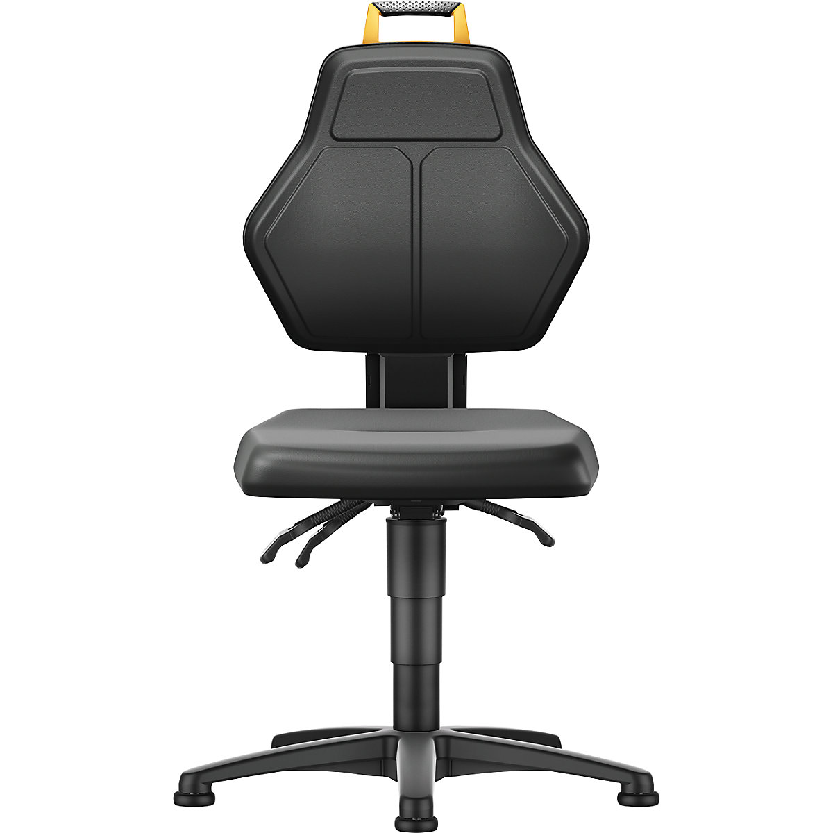 Scaun rotativ de atelier, negru – eurokraft pro (Imagine produs 2)-1