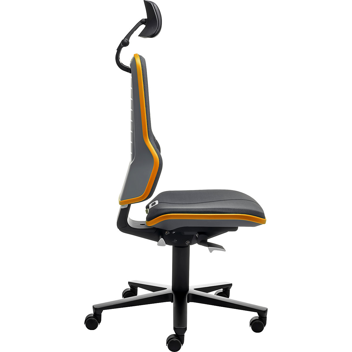 Scaun rotativ de lucru NEON, role, tetieră – bimos (Imagine produs 3)-2