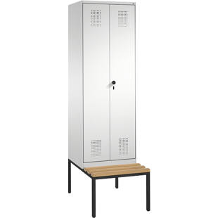 Evolo Garderobenschrank Zueinander Schlagende Turen Mit Sitzbank