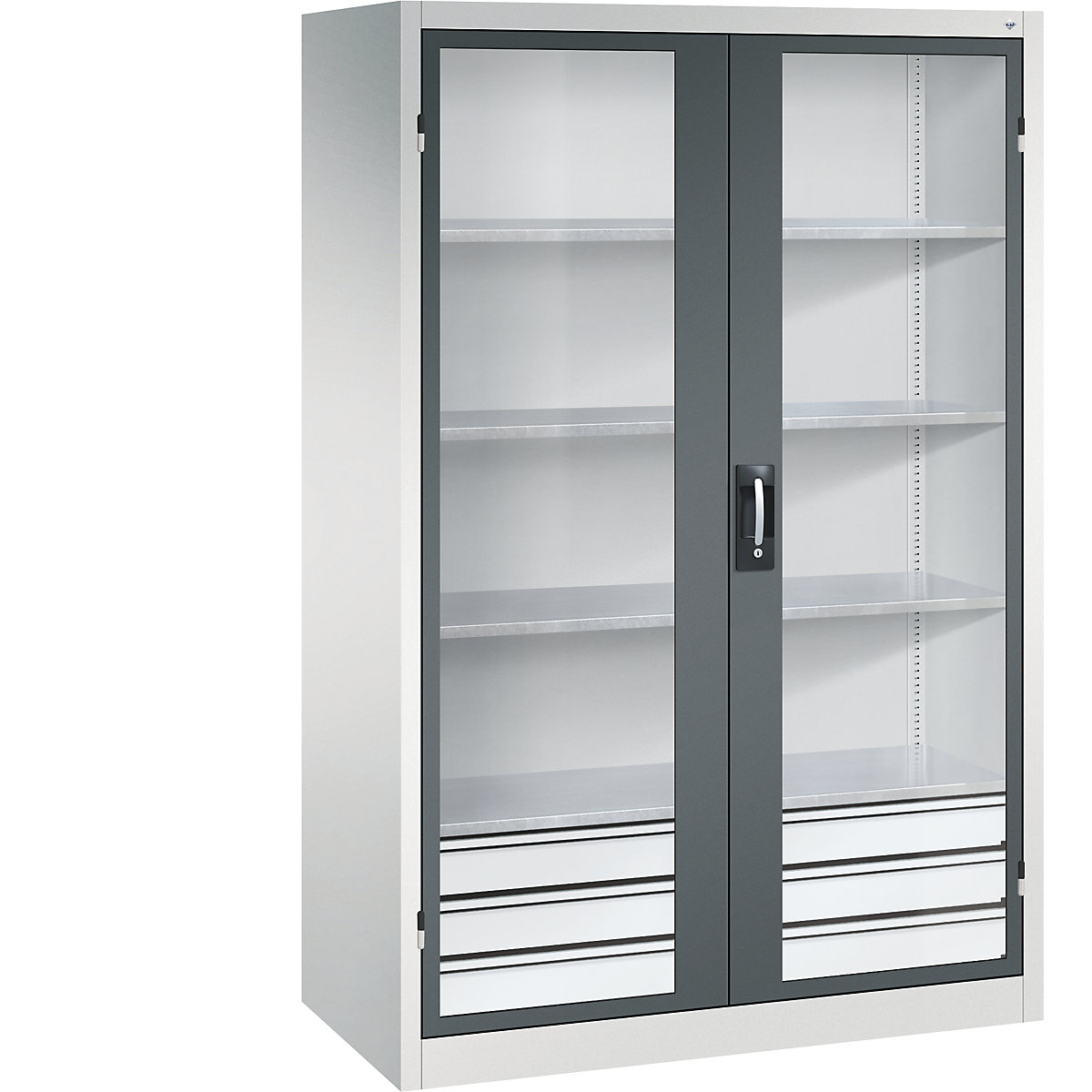 Sichtfenster-Flügeltürschrank C+P (Produktabbildung 2)-1
