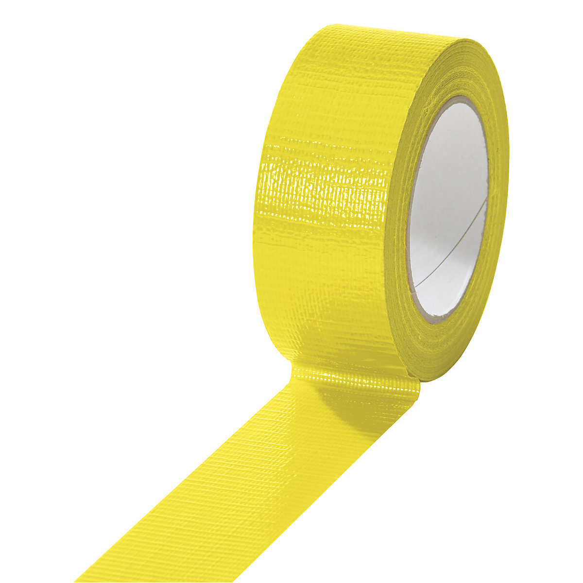 Fabric tape, in different colours, pack of 24 rolls, yellow, tape width 38 mm-12