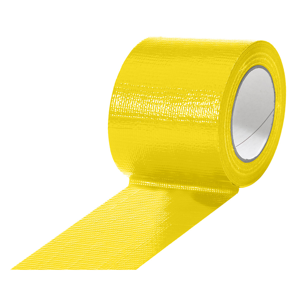 Fabric tape, in different colours, pack of 12 rolls, yellow, tape width 75 mm-18