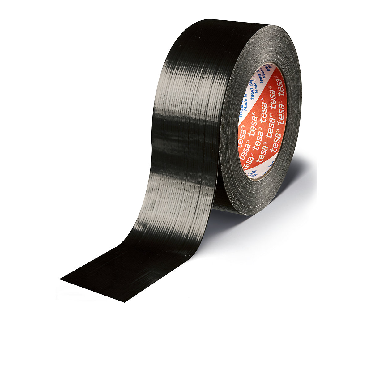 Fabric tape – tesa, tesa® 4613 standard stone tape, pack of 24 rolls, black, tape width 48 mm-2